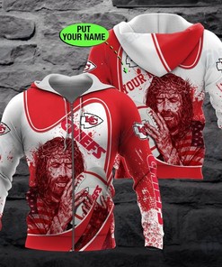 Personalized Custom 3D Hoodie Kansas City Chiefs Nfl Custom Name 3D All Over Print Hoodie