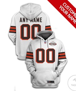 Personalized Custom Name And Number 1946 Nfl Championship For Unisex 3D All Over Print Zip Up Hoodie Option