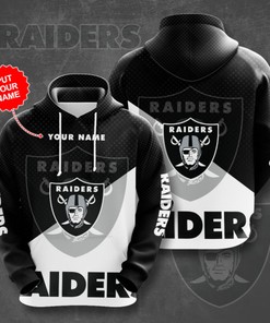 Personalized Custom Name Oakland Raiders Nfl 3D All Over Print Zip Up Hoodie Option