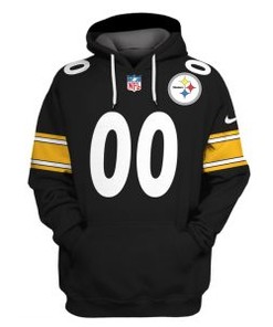 Personalized Custom Number Nfl Pittsburgh Steelers 3D All Over Print Zip Up Hoodie Option