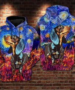 Personalized Dachshund Nfl Football All Over Print Hoodie With Zip Up