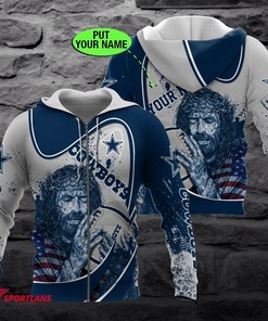 Personalized Dallas Cowboys Custom Unisex 3D All Over Print Zip Up Hoodienfl Zip Up Hoodie