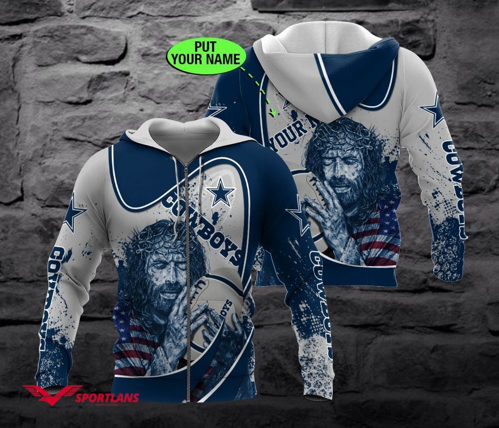 Personalized Dallas Cowboys Custom Unisex 3D All Over Print Zip Up Hoodienfl Zip Up Hoodie