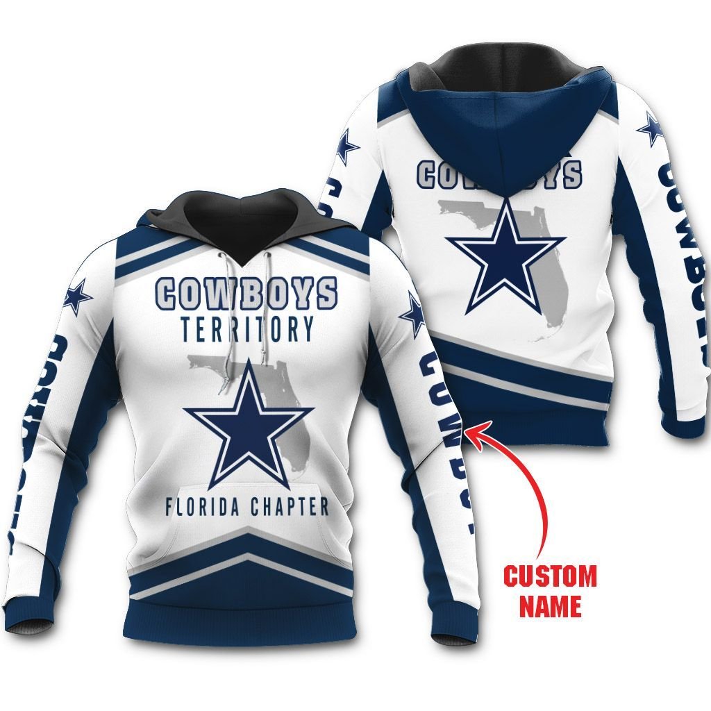 Personalized Dallas Cowboys Territory Florida Unisex 3D All Over Print Zip Up Hoodienfl Zip Up Hoodie