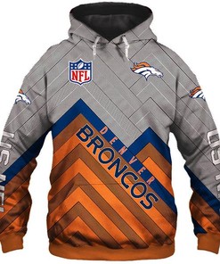 Personalized Denver Broncos Nfl Rugby Team All Over Print Hoodie With Zipper
