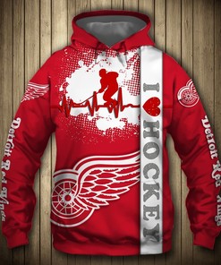 Personalized Detroit Red Wings Nhl Custom 3D All Over Print Hoodie