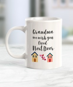 Personalized Friendship Mug - I Wish You Lived Next Door Ceramic Mug