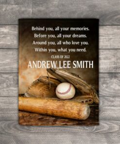 Personalized Gift Baseball, Class Of 2022 Blanket