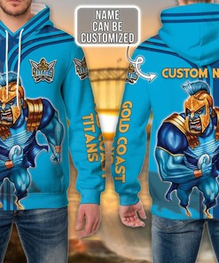Personalized Gold Coast Titans Nrl Custom 3D All Over Print Hoodie