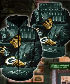 Personalized Green Bay Packers Nfl 3D All Over Printed Hoodie With Zipper, Zip Up Hoodie
