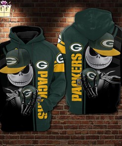 Personalized Green Bay Packers Nfl 3D Printed Pull Over Zip Up Hoodie With Zipper