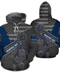 Personalized Indianapolis Colts Football Team 3D Hoodie Zip Hoodie, Nfl 3D All Over Print Hoodie Zip Hoodie