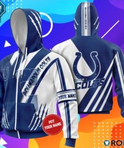 Personalized Indianapolis Colts Nfl Believe In Blue 3D All Over Print Zip Up Hoodie Option