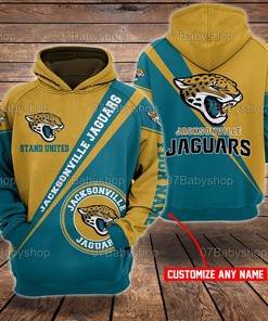 Personalized Jacksonville Jaguars Nfl Customized 3D Printed Pull Over Hoodie, Zip Up Hoodie