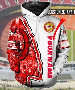 Personalized Kansas City Chiefs Nfl Custom 3D All Over Print Zip Up Hoodie Option