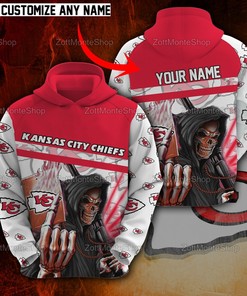 Personalized Kansas City Chiefs Nfl Custom Name 3D All Over Printed Hoodie, Zip Up Hoodie