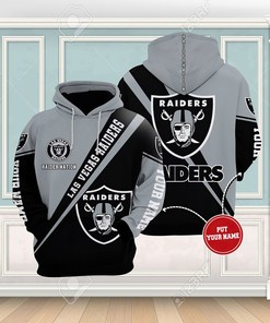 Personalized Las Vegas Raiders Nfl Custom Name 3D All Over Printed Hoodie