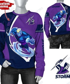 Personalized Melbourne Storm Mascot Nrl Custom 3D All Over Print Hoodie