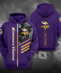 Personalized Minnesota Vikings Nfl 3D All Over Printed Hoodie