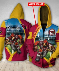 Personalized Nfl Arizona Cardinals Custom Name 3D All Over Print Hoodie