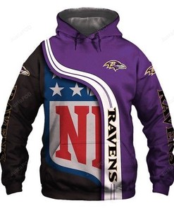 Personalized Nfl Baltimore Ravens 3D All Over Print Zip Up Hoodie Option