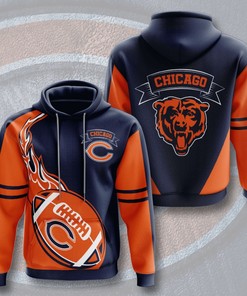 Personalized Nfl Chicago Bears 3D All Over Print Zip Up Hoodie Options