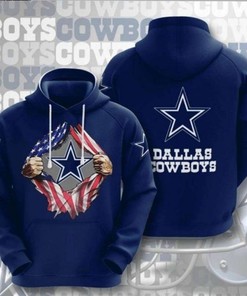 Personalized Nfl Dallas Cowboys 3D All Over Print Zip Up Hoodie Option