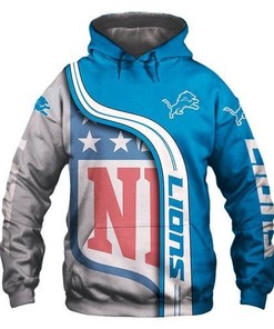 Personalized Nfl Detroit Lions Men And Women 3D All Over Print Zip Up Hoodie Option