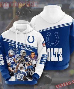 Personalized Nfl Indianapolis Colts 3D All Over Print Zip Up Hoodie Option