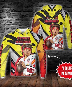Personalized Nfl Kansas City Chiefs Patrick Mahomes 3D Custom Name 3D All Over Printed Hoodie