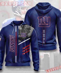Personalized Nfl New York Giants 3D All Over Print Zip Up Hoodie Option