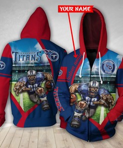 Personalized Nfl Tennessee Titans Custom Name 3D All Over Print Hoodie