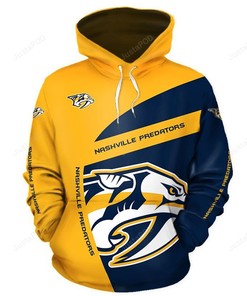 Personalized Nhl Nashville Predators Men And Women 3D Hoodie And Zip Hoodie Nashville Predators 3D Shirt For Fans