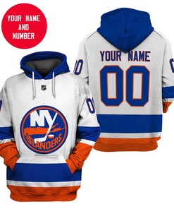 Personalized Nhl New York Islanders White For Fans 3D All Over Print Zip Up Hoodie Option