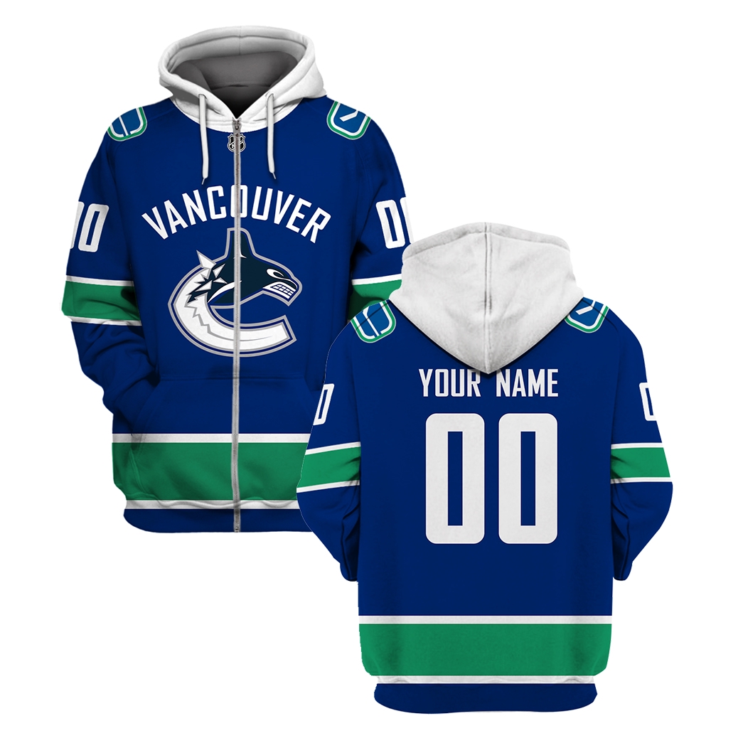 Personalized Nhl Vancouver Canucks For Fans 3D All Over Print Zip Up Hoodie Option