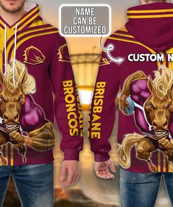 Personalized Nrl Brisbane Broncos Custom 3D All Over Print Hoodie