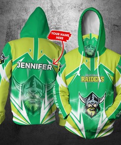 Personalized Nrl Gaiter Hoodie Canberra Raiders Gaiter Hoodie Lightning Custom Name 3D All Over Printed Hoodie