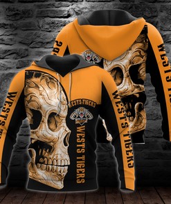 Personalized Ntt134 Wests Tigers 3D Hoodie Zip Hoodie, Nrl 3D All Over Print Hoodie Zip Hoodie