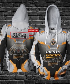 Personalized Ntt99 Wests Tigers 3D Hoodie Zip Hoodie, Nrl 3D All Over Print Hoodie Zip Hoodie