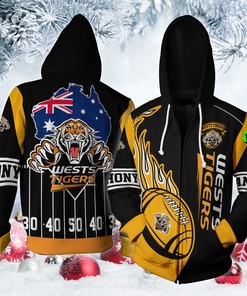 Personalized Ntthd500 Yn Wests Tigers 3D Hoodie Zip Hoodie, Nrl 3D All Over Print Hoodie Zip Hoodie
