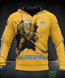 Personalized Nashville Predators Nhl Skull Punisher 3D All Over Print Hoodie With Zip Up