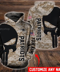 Personalized New England Patriots Nfl 3D Printed Pull Over Hoodie, Zip Up Hoodie