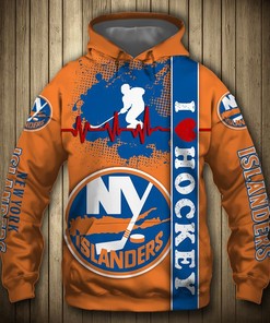 Personalized New York Islanders Nhl Custom 3D All Over Print Hoodie