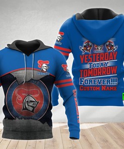 Personalized Newcastle Knights 3D Hoodie Nrl Custom Name 3D All Over Printed Hoodie