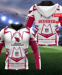 Personalized Nna0703T04 Arizona Cardinals 3D Hoodie Zip Hoodie, Nfl 3D All Over Print Hoodie Zip Hoodie