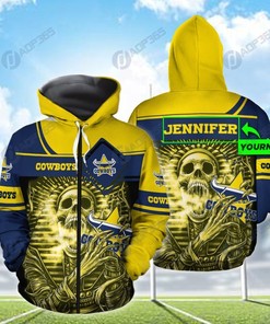 Personalized North Queensland Cowboys Nrl Custom 3D All Over Print Hoodie