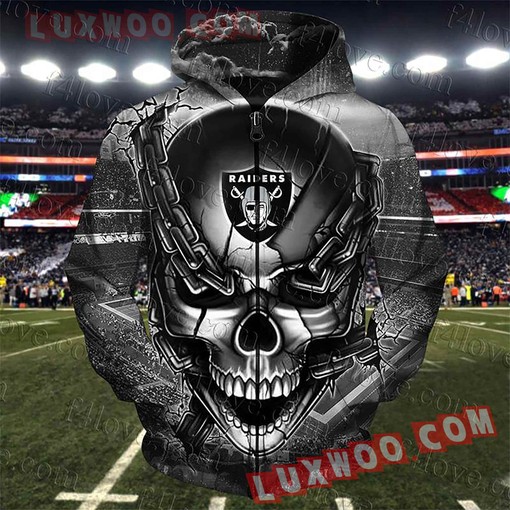 Personalized Oakland Raiders Nfl 3D All Over Print Zip Up Hoodie Option