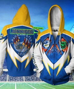 Personalized Parramatta Eels Nrl Custom Name 3D All Over Print Hoodie