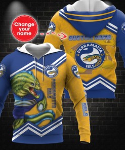 Personalized Parramatta Eels Nrl Mascot Tgiac Custom 3D All Over Print Hoodie