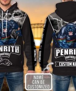 Personalized Penrith Panthers 3D Hoodie Nrl Custom Name 3D All Over Printed Hoodie